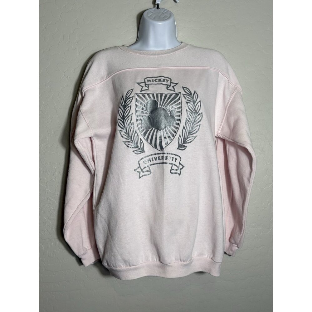 Vintage Disney Wear‎ Single Stitch M Mickey University Pink Made In USA 80’s